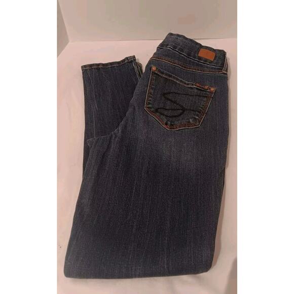 Seven 7 Jeans Women's 10 Blue Straight Slim Fit High-Rise Med Wash 30 X 29 - Picture 4 of 8